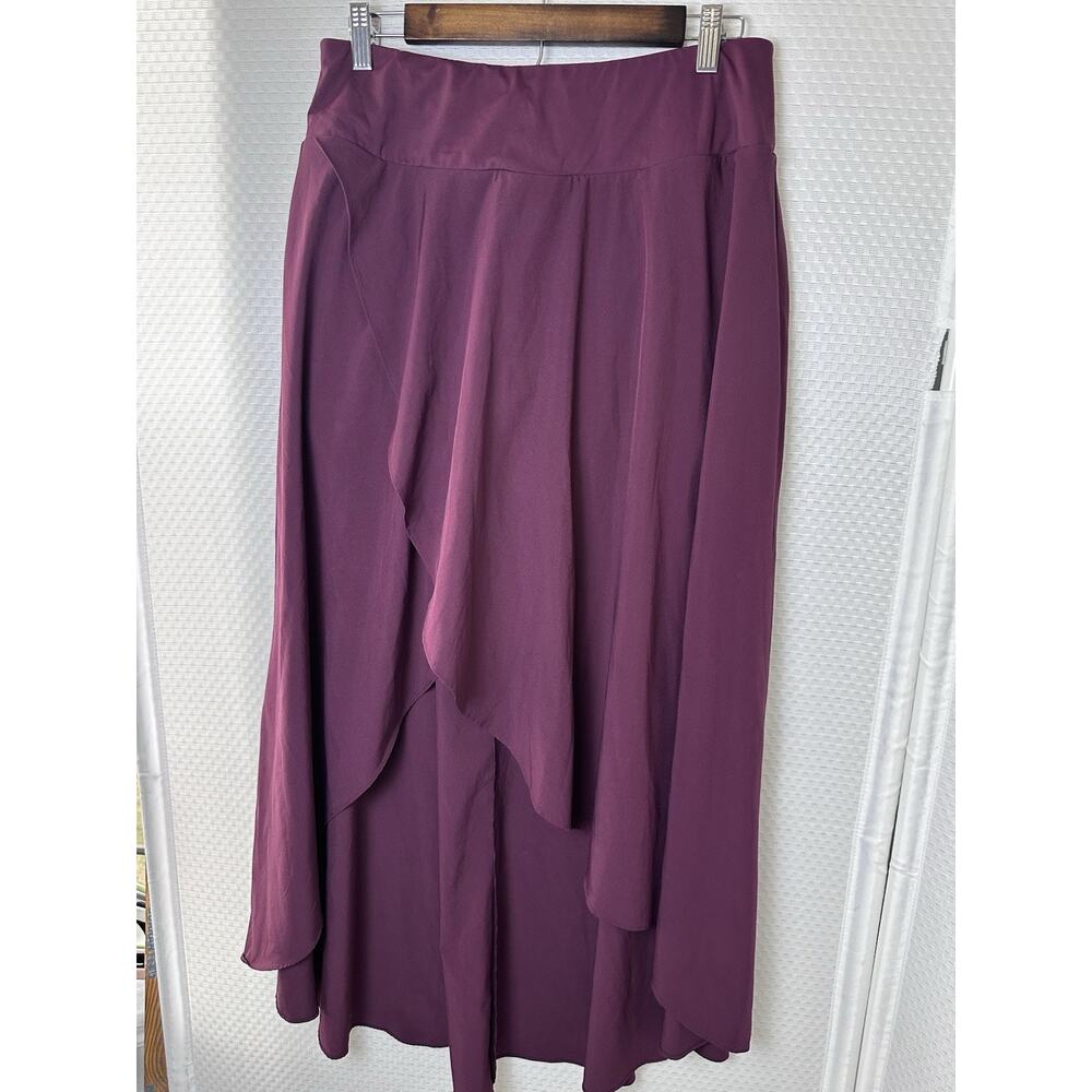 Halara Breezeful Skirt Shorts Maroon High Waisted Quick Dry Maxi Large - Picture 4 of 9